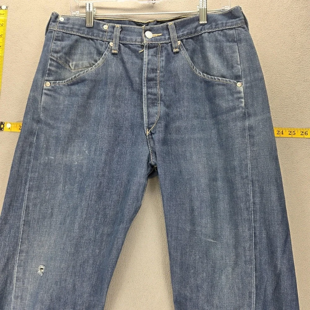 Vintage Levis Engineered Jeans Mens 33x34 Blue Twisted Medium Wash Button Fly